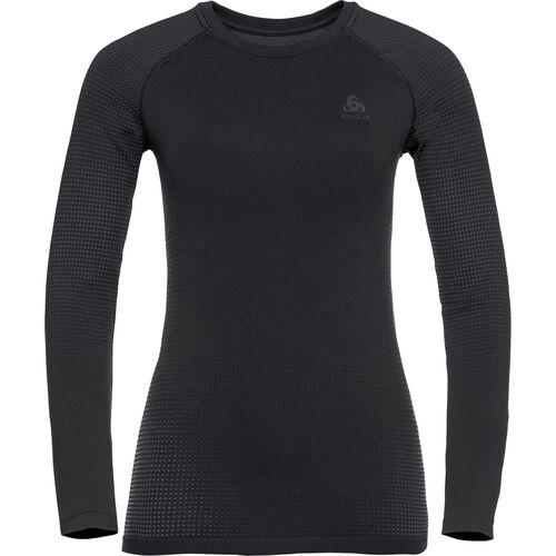 Funktionsunterwäsche Odlo Performance Warm Eco Damen Baselayer-Top Grau