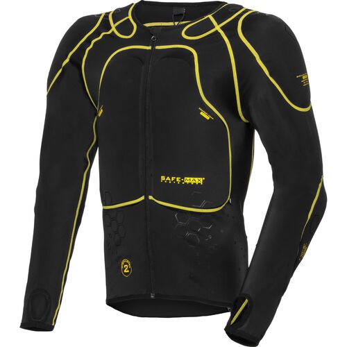 Chemises protectrices de moto Safe Max Blouson à armatures avec protections 1.0 noir, lvl 2