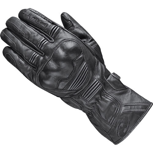 Motorradhandschuhe Tourer Held Touch Lederhandschuh lang Schwarz