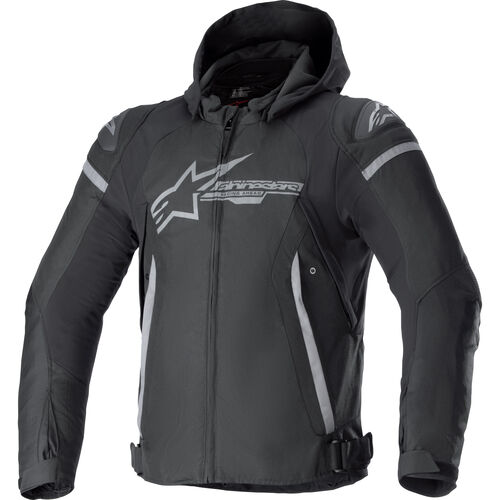 Motorrad Textiljacken Alpinestars Zaca WP Textiljacke Grau