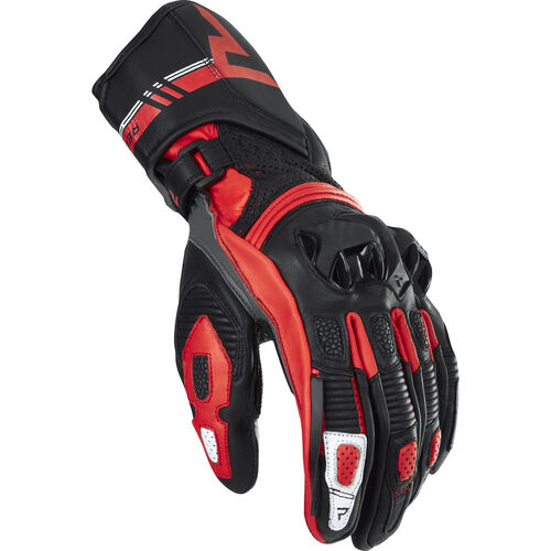 Motorcycle Gloves Sport Rebelhorn St Long Lady Leather Glove Red