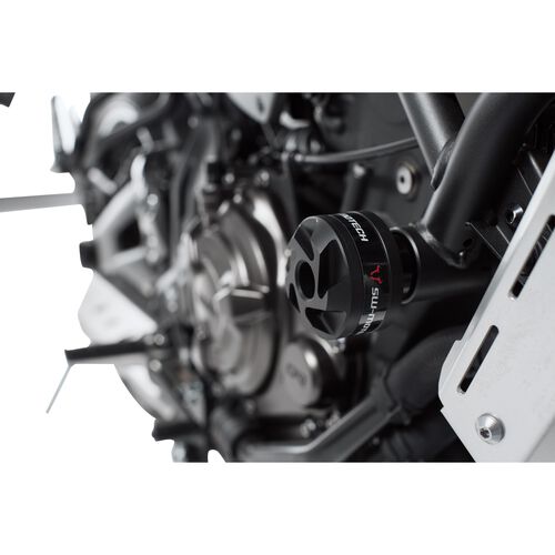 Motorcycle Crash Pads & Bars SW-MOTECH frame sliders for Yamaha XSR 700 Grey
