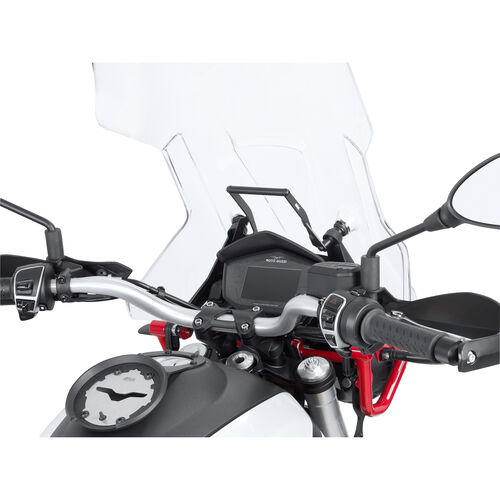 Alimentation pour navigateur de moto Givi Navi support au pare-brise FB8203 pour Moto Guzzi V 85 TT Noir