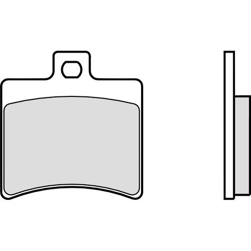 Plaquettes de frein de moto Brembo plaquettes de freins 07020.CC  50,6x53,4x9,4mm