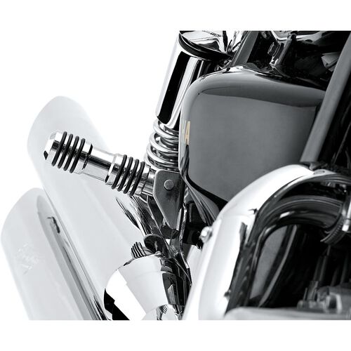 Motorrad Fußrasten & Fußhebel Falcon Round Style Beifahrerfußrasten für Yamaha XV 750/1100 Virago