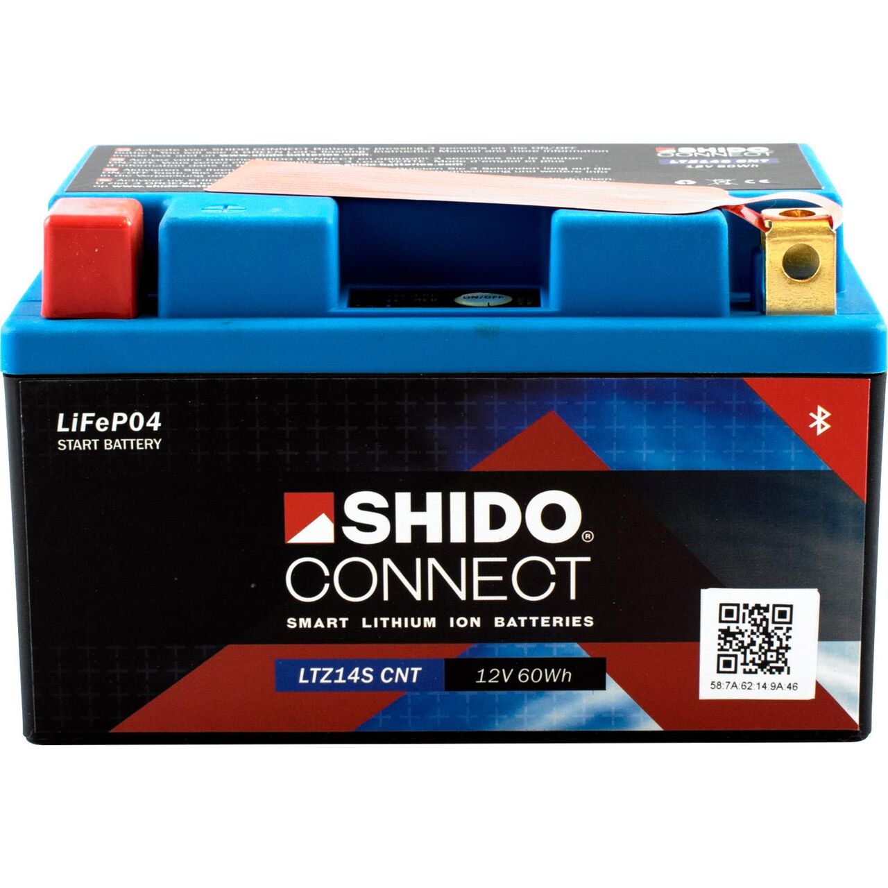 Shido Lithium Batterie LB9-B Q, 12V, 3Ah (YB7/YB9/YTX9A/12N7/12N9