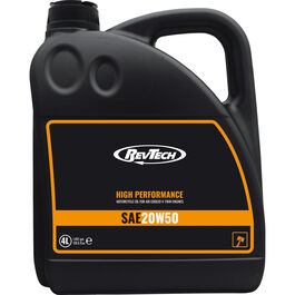 Motorrad Motoröl RevTech High Performance Motoröl SAE 20W50 4000 ml Neutral