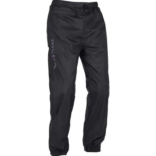 Vêtements de pluie moto Richa Side-Zip Rain Pantalon de Pluie Noir