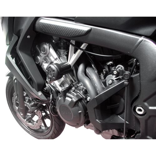 Crash-pads & pare-carters pour moto B&G tampons de protection Racing polyamide noir pour CB 650 F
