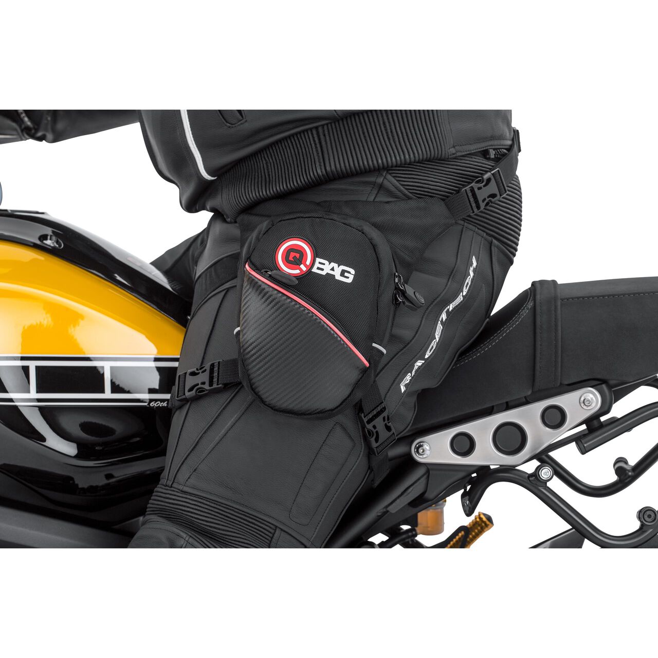 Beintasche aus Leder von Bike Fee auch als (Tank)Rucksack verwendbar