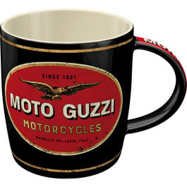Motorrad Tassen Nostalgic-Art Tasse "Set - Moto Guzzi - Logo Motorcycles" 330 ml Blau