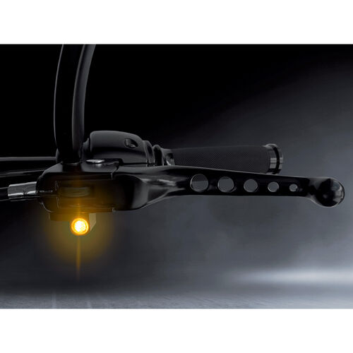 Clignotant HeinzBikes LED paire clignotant/position Nano pour Harley-Davidson Bleu