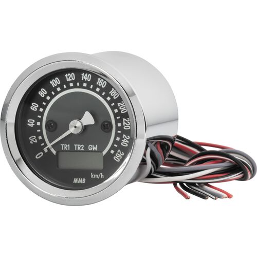 Instruments MMB Target speedo electronically 48mm -260 Km/h chrome