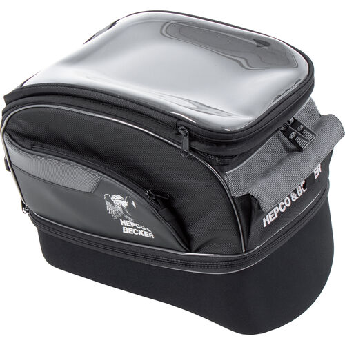 Motorrad Tankrucksack mit Quicklock Hepco & Becker Lock-it Tankrucksack Street Tourer XL 18-21 Liter schwarz/gr Neutral