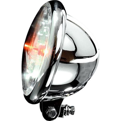 Motorcycle Headlights & Lamp Holders Shin Yo H4 headlight Ø157mm Bates clear glass below chrome Blue