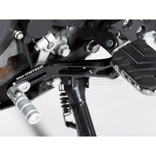Pédale de moto SW-MOTECH manette alu pour Suzuki DL 1000/1050 V-Strom /XT 2014- Gris