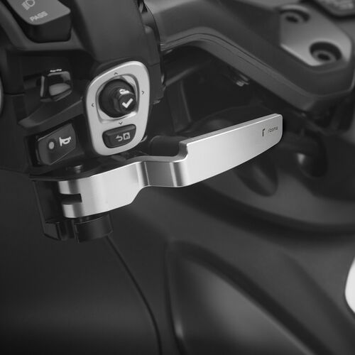 Motorcycle Brake Levers Rizoma lever for parking brake Grey