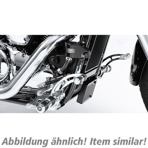 Cale-pieds & pédale de moto Falcon Repose-pieds de style ronde +20cm pour Suzuki VS 600/750/800 Gris