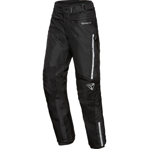 Femmes Pantalons de moto en textile Pharao Cedar WP Pantalon textile femme Noir