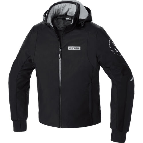 Motorrad Textiljacken SPIDI Hoodie Armor H2Out Textiljacke Weiß