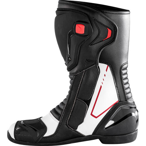 Chaussures et bottes de moto Sport FLM Brooklands bottes de moto longues Blanc