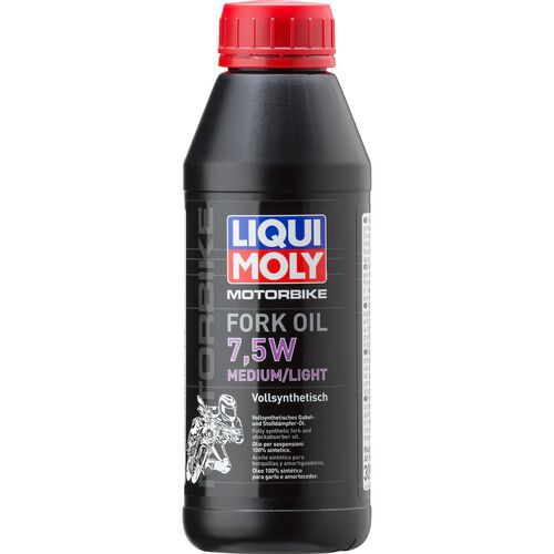 Huile de fourche de moto Liqui Moly Motorbike huile de fourche SAE 7,5W medium/light 500 ml Neutre