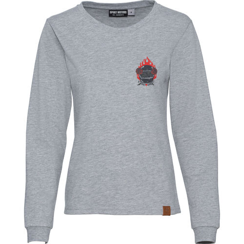 Pullover Spirit Motors Awesome Alexis Ladies Longsleeve Grey