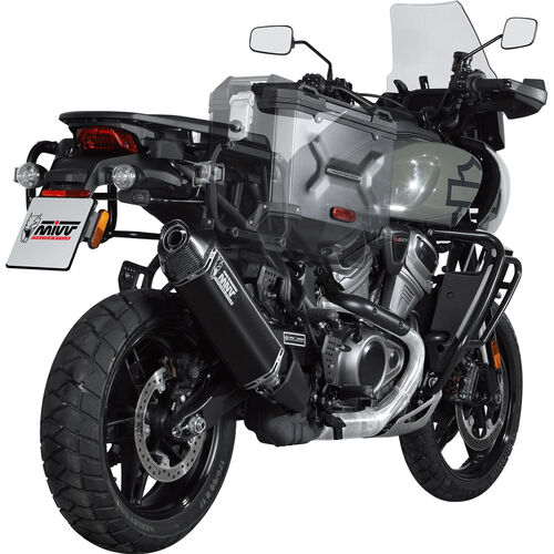 Motorrad Auspuffanlagen & Endschalldämpfer MIVV Speed Edge Auspuff HD.003.LRB schwarz für Harley Pan America