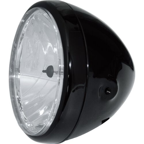Phares & supports de phare de moto Shin Yo phare H4 verre clair Ø190 mm sur le côté noir Blanc