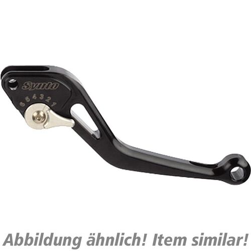 Motorcycle Brake Levers ABM brake lever adjustable Synto BKH4 short black/silver Neutral