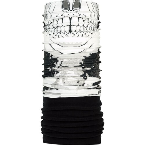 Face & Neck Protection P.A.C. Multifunctional Tube Recycled Fleece Skull Head black/white