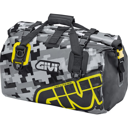 Motorrad Hecktaschen & -rollen Givi Hecktasche/Gepäckrolle Easy Bag wasserdicht 40 Liter camoufl Neutral