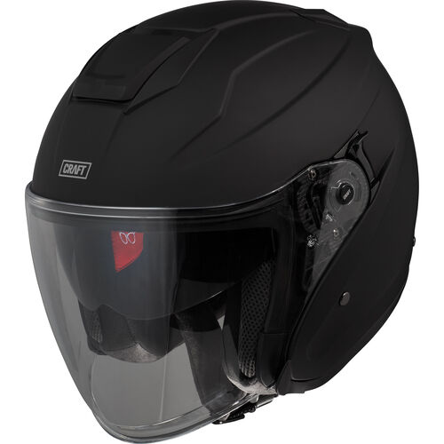 Open Face Helmets Craft Fiberglass jet helmet Comfort Black