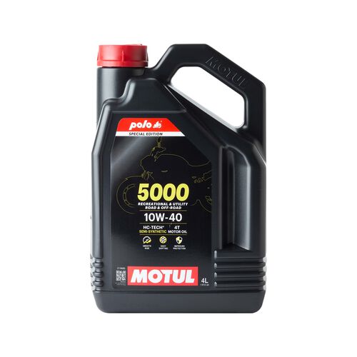 Motorcycle Engine Oil Motul Semi-synthetic motor oil 5000 4T 10W-40 POLO EDITION 4 liters Neutral