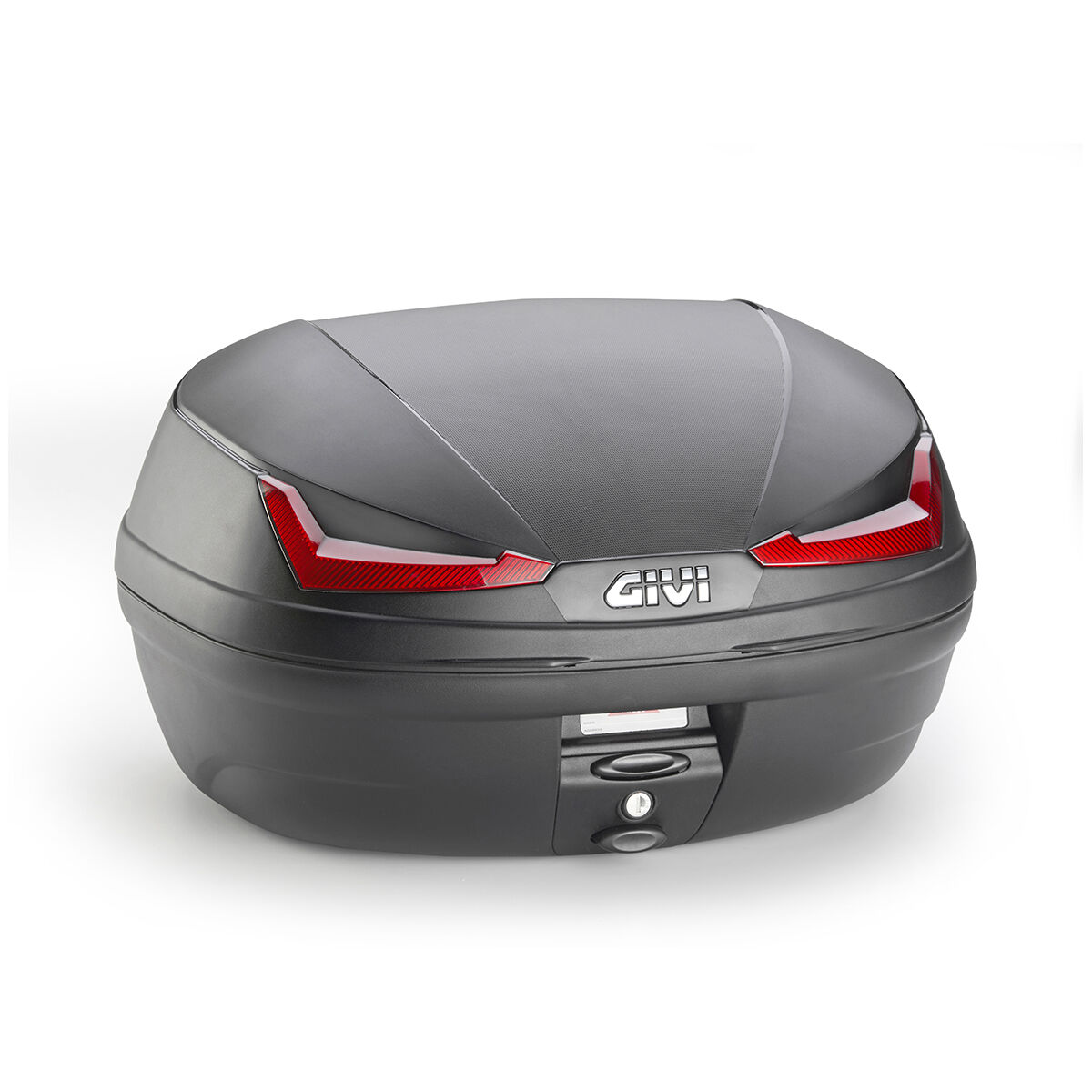 Givi Topcase Monolock Simply 45 Liter E455N schwarz/rot