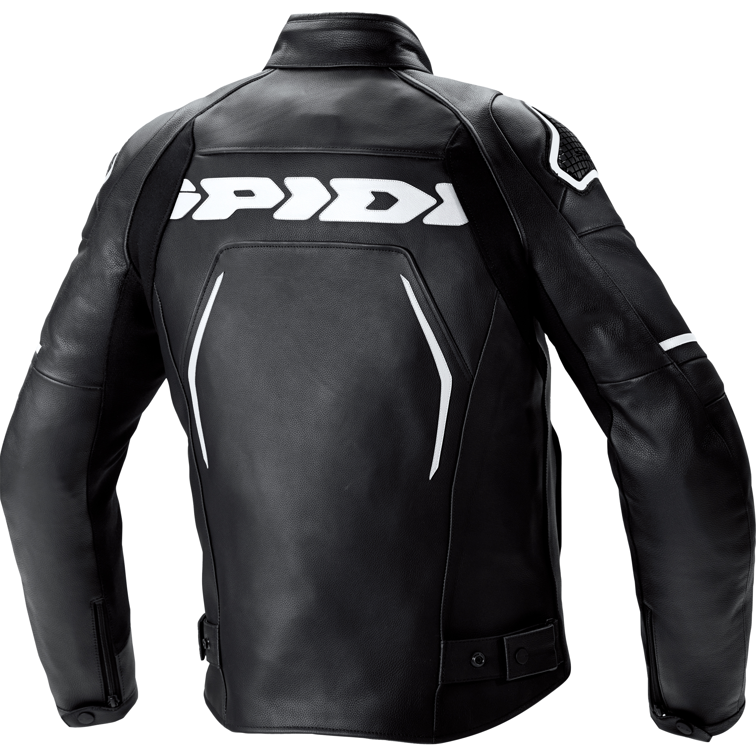 Spidi Evo Rider Motorcycle Leather Sports Race Waterproof Jacket Black/White