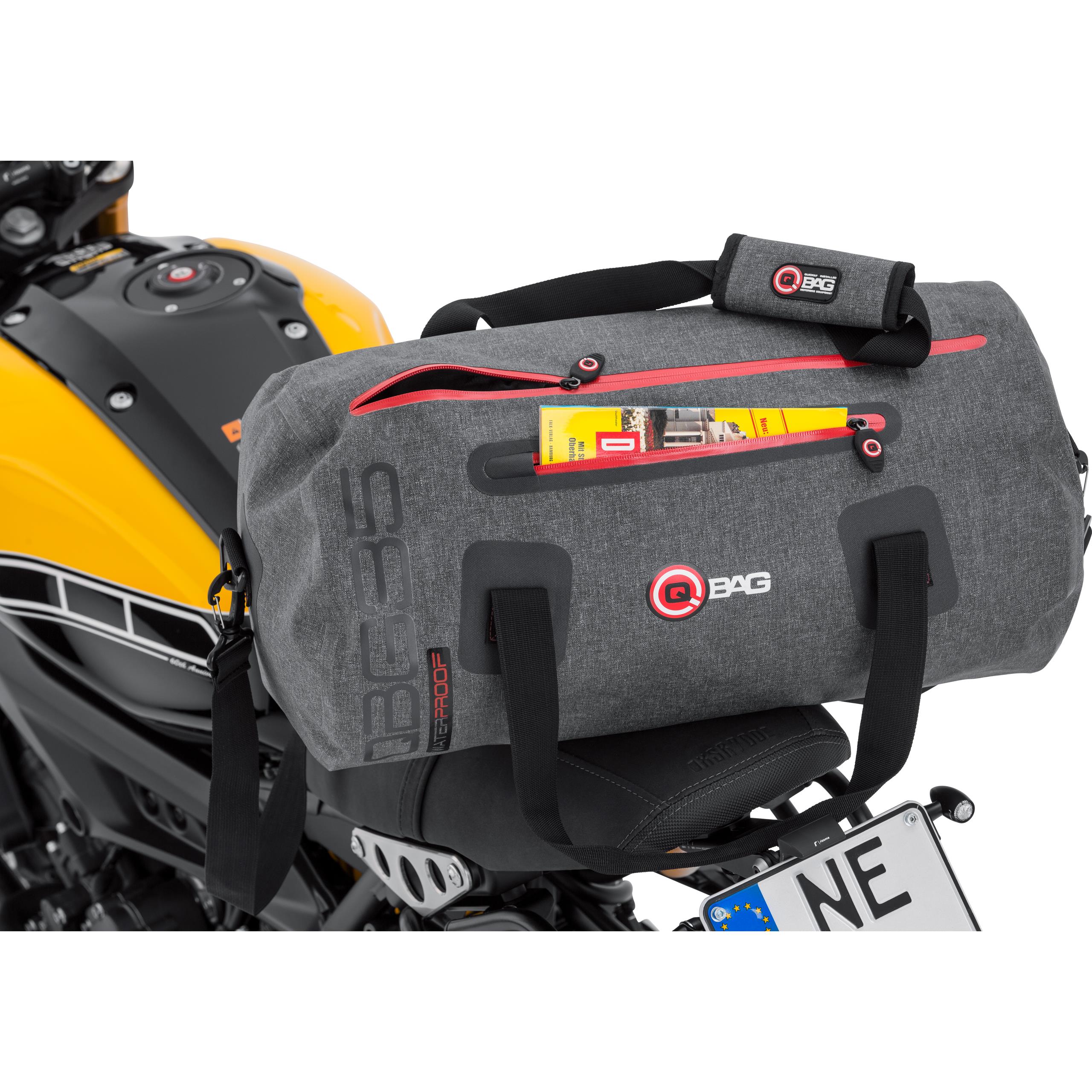 Motorrad Hecktasche Bagtecs WP35 Wasserdicht für Beifahrersitz 35 Liter  schwarz
