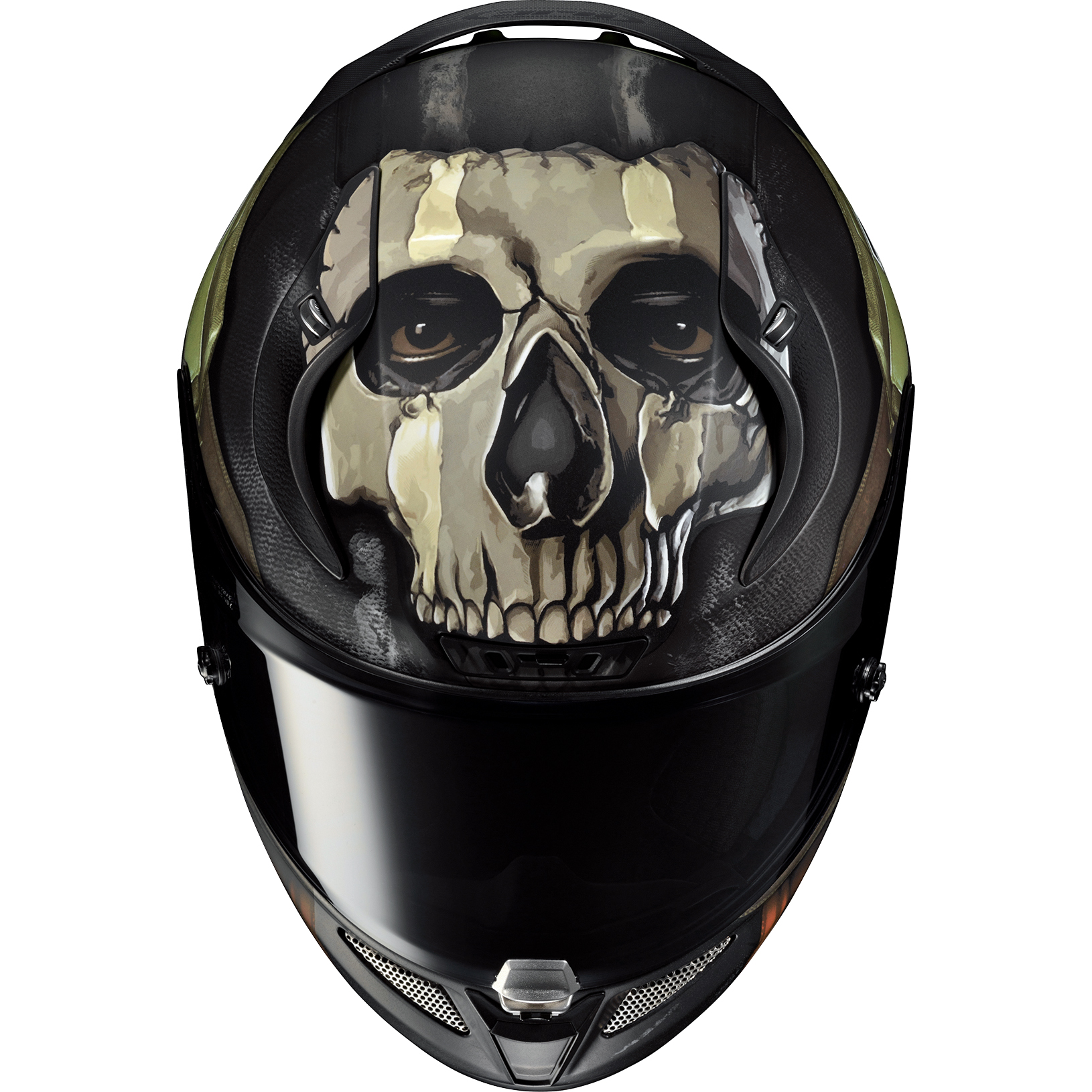 Reflektierende Aufkleber für Punisher-Helm - Motorradteil