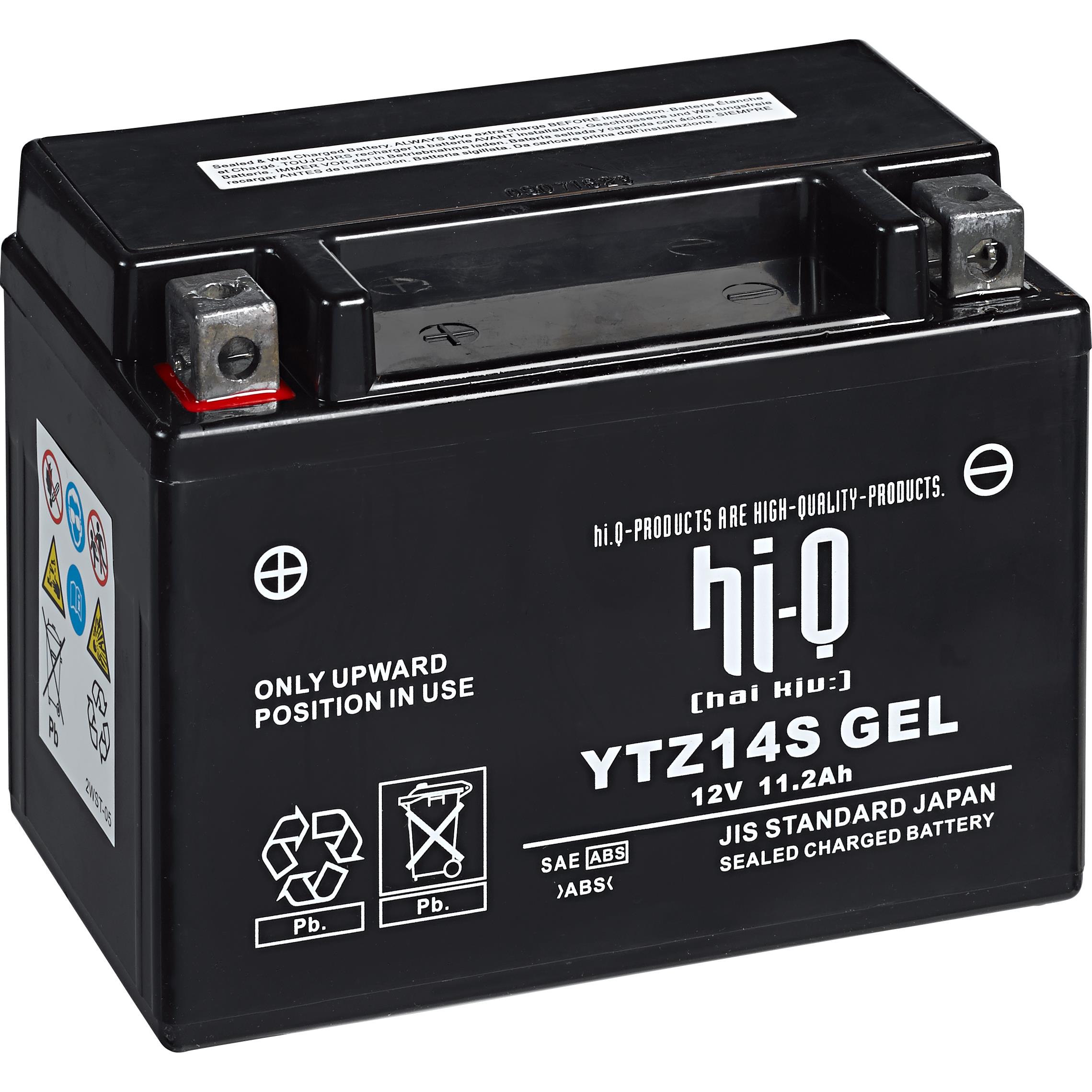 12V Gel Batterie YTX4LBS mit LED Spannungsanzeige