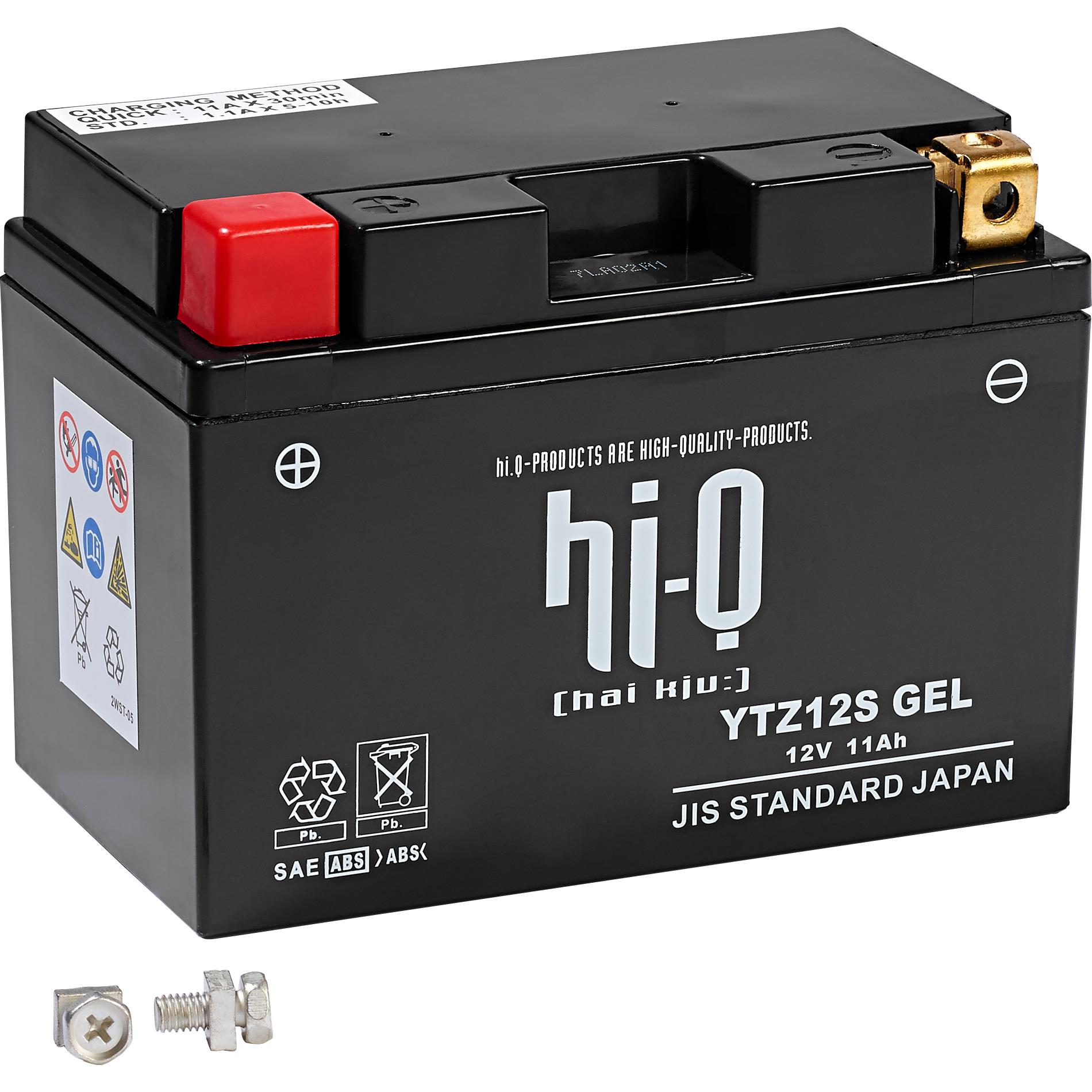 Buy Hi-Q battery AGM Gel sealed HTZ12S, 12V, 11Ah (YTZ12S) Neutral - POLO  Motorrad