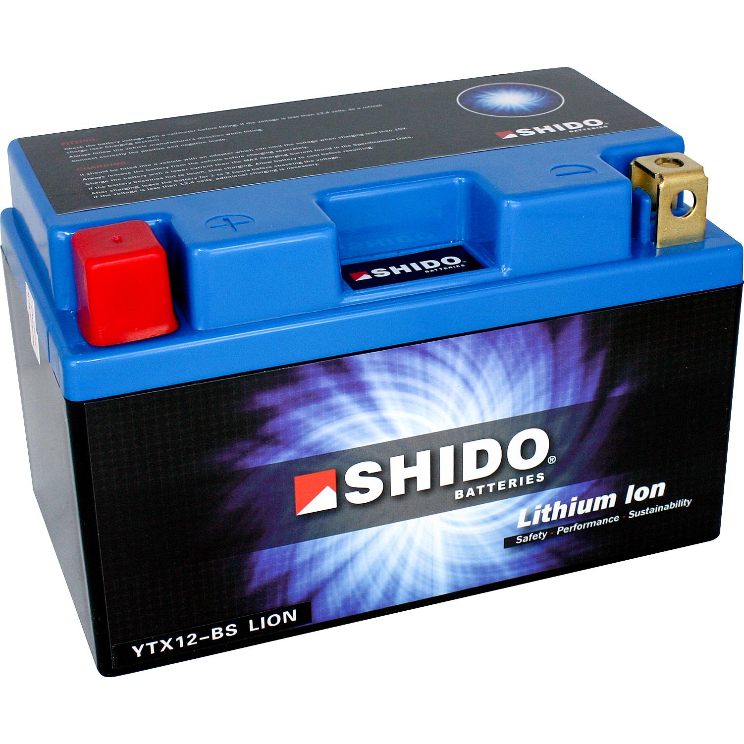 SHIDO LIX30L-BS Q Lithium Ion - 12 V - 8 Ah - 480 A/EN