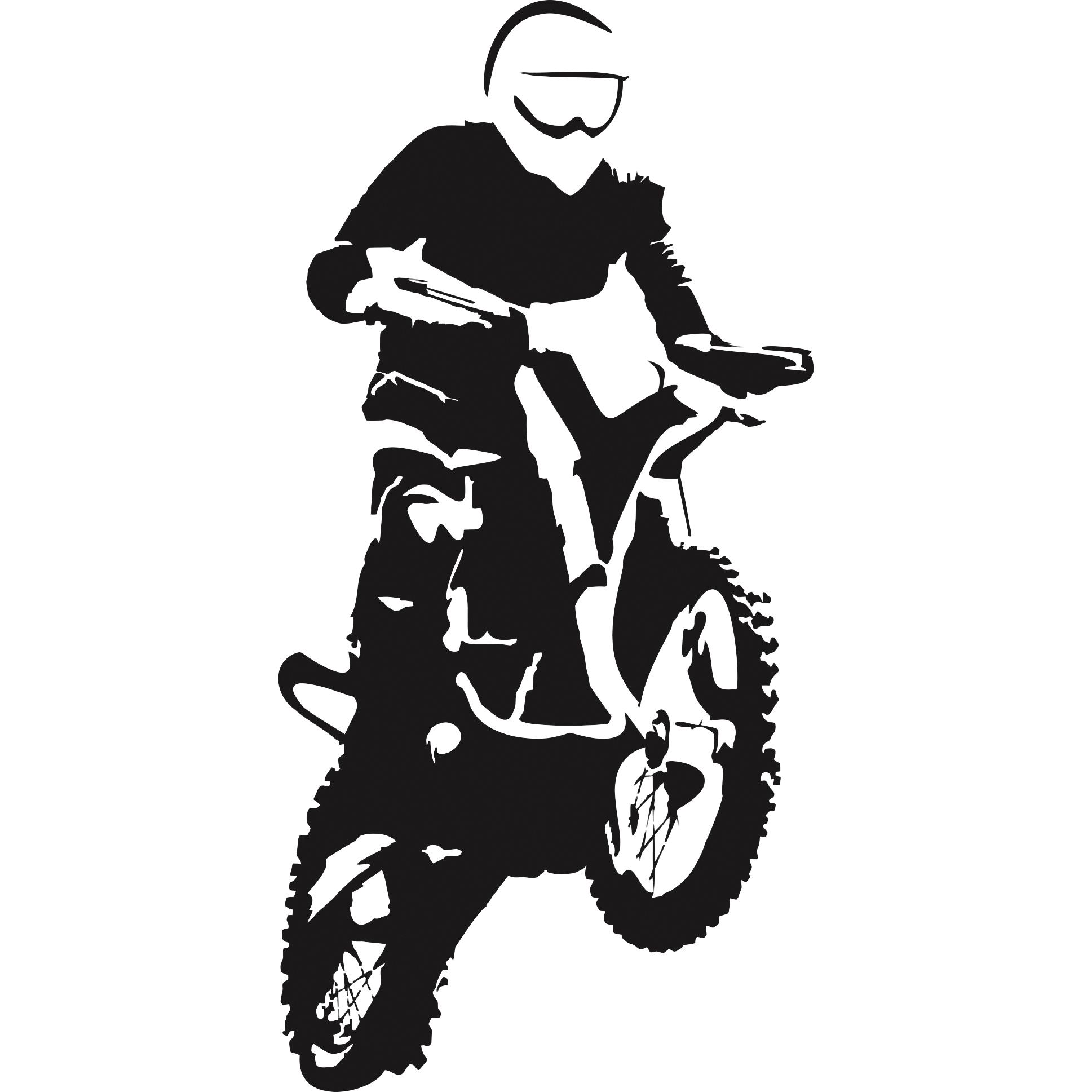 POLO Aufkleber Motocross 4 x 8 cm schwarz kaufen - POLO Motorrad