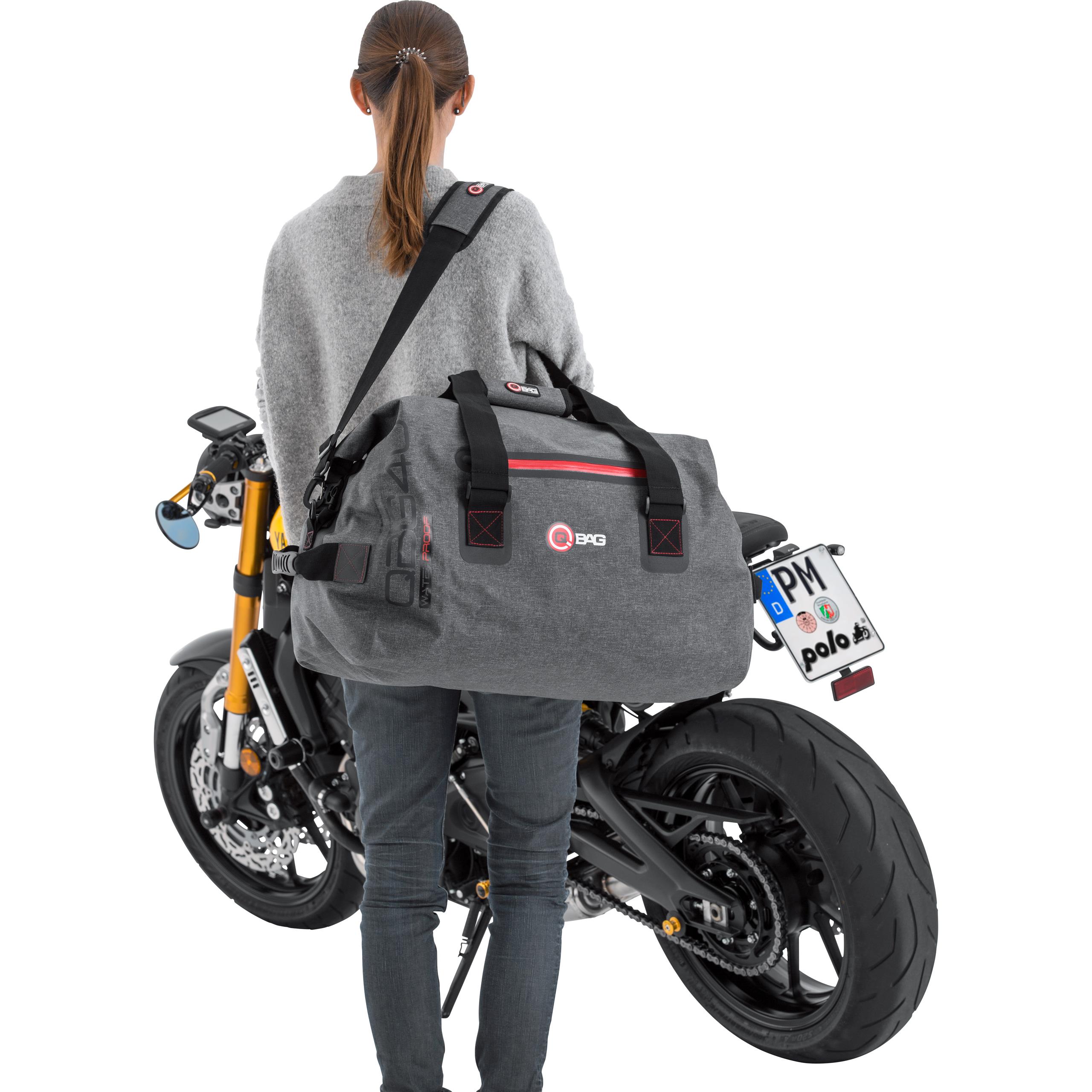 BAIGIO Hecktasche Motorrad Gepäckrolle 40-60L Erweiterbar Motorrad