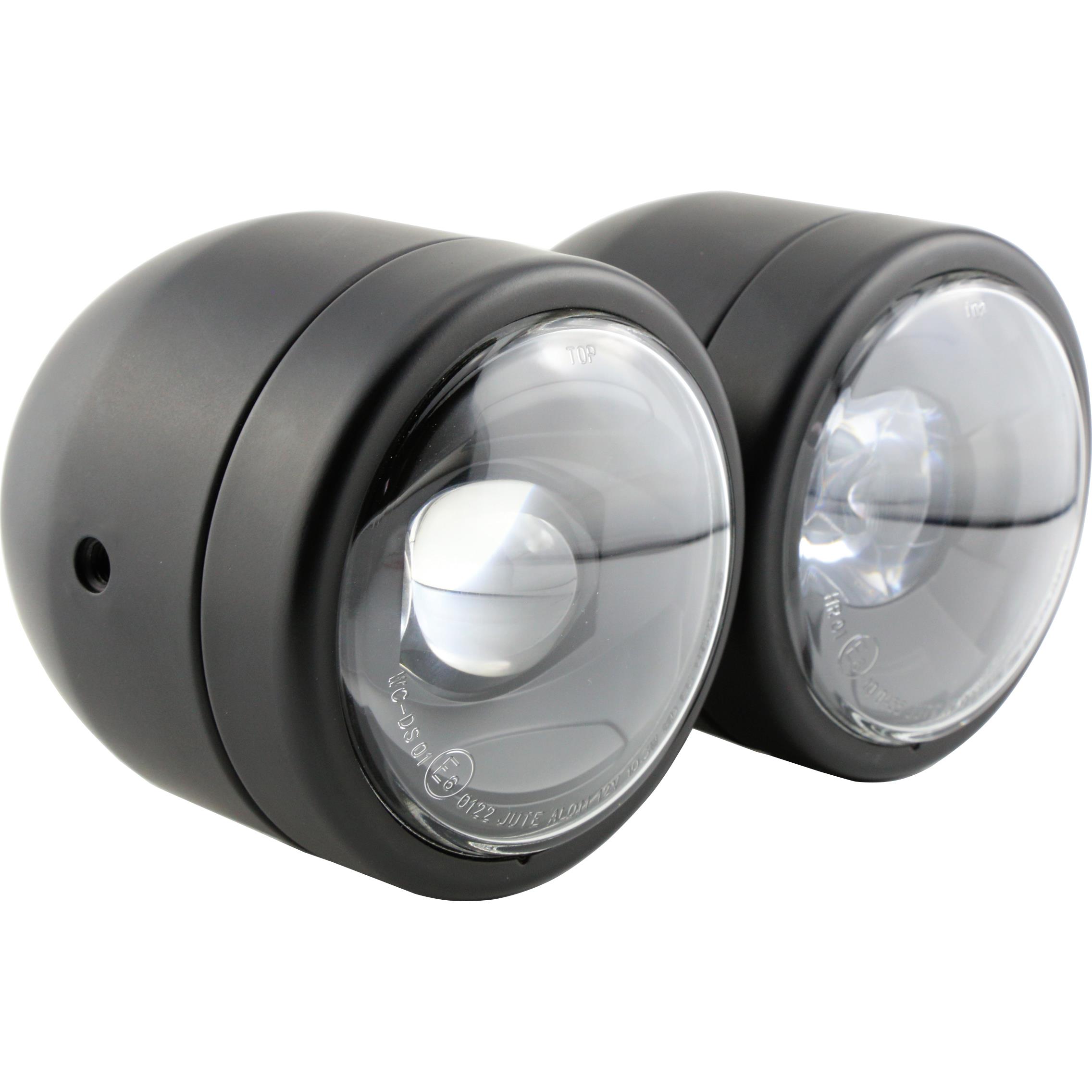 LED Doppel-Hauptscheinwerfer Twin Ø107mm schwarz