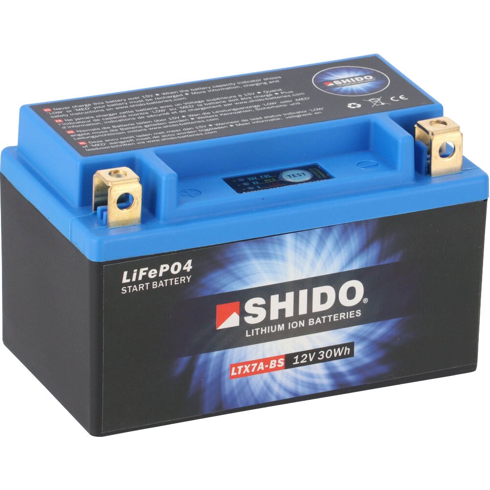 Batterie Moto Shido Lithium - 20% de réduction