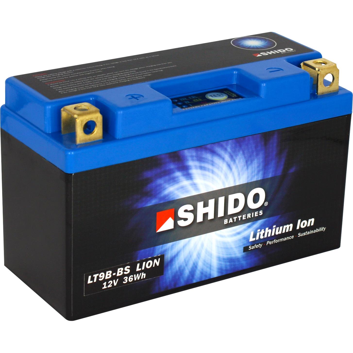 Shido Lithium Batterie LT9B-BS, 12V, 3Ah (YT9B-BS)