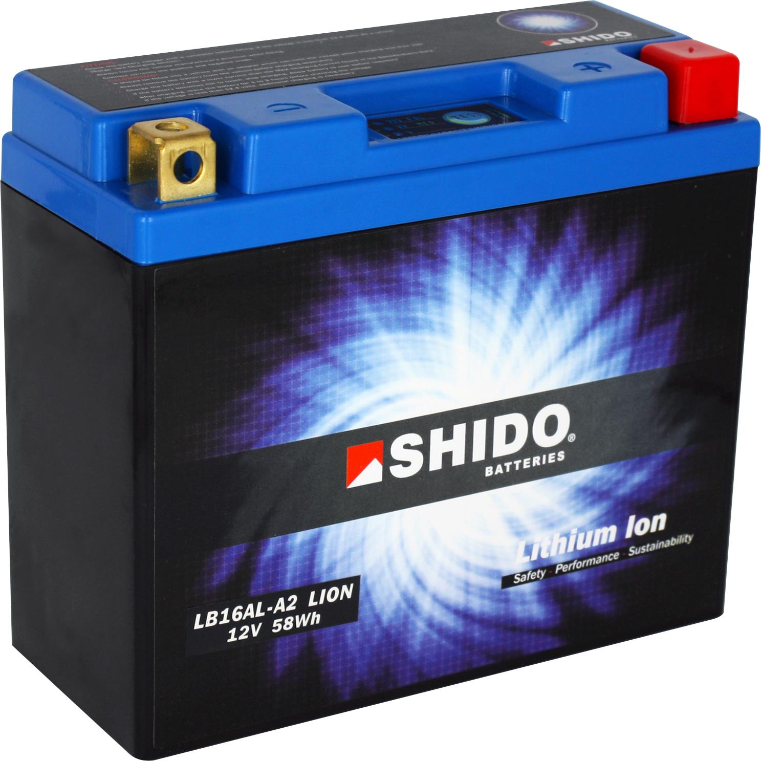 Shido Lithium Batterie LB16AL-A2, 12V, 5Ah (YB16AL-A2)